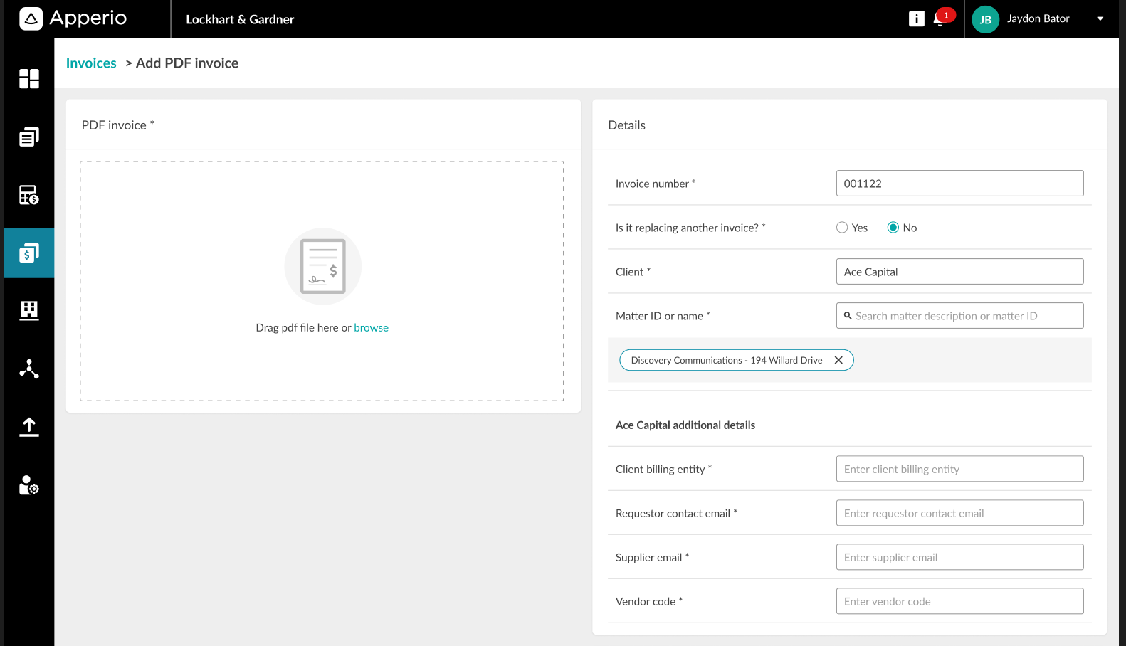 Invoice Attributes – Apperio